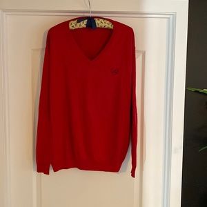 Oxford Golf 100% Cotton Golfing Sweater.  Red.  Size Men’s XL.